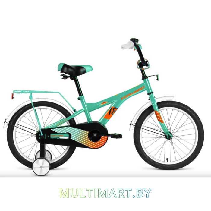 Детский велосипед Forward Crocky 18 2020 (бирюзовый/оранжевый)